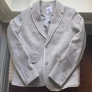 Vineyard Vines Gray Herringbone Wool Blazer